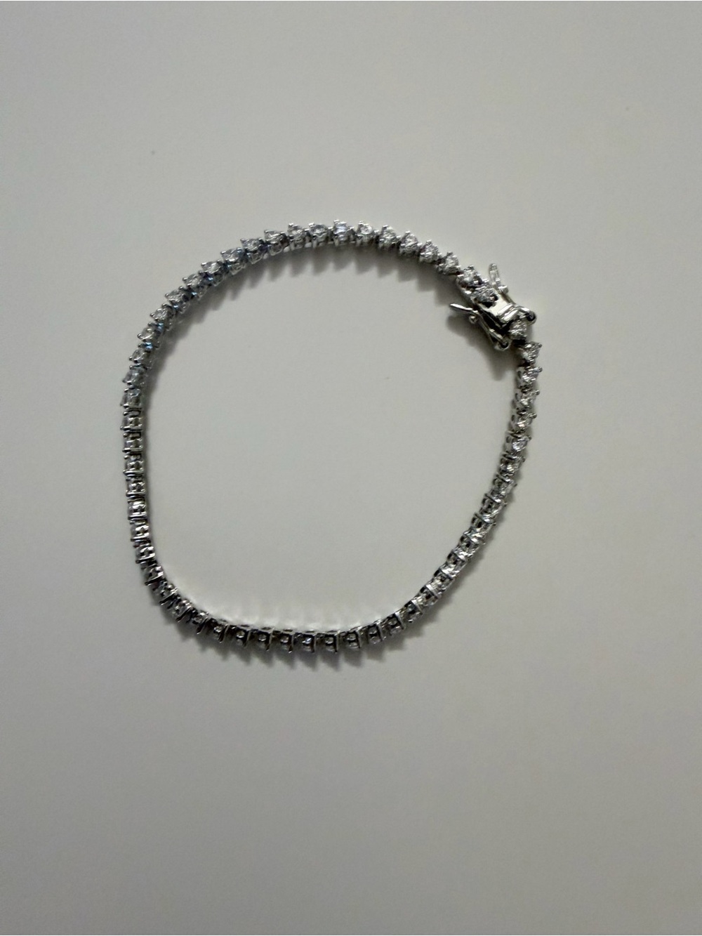 Sterling Silver CZ Tennis Bracelet